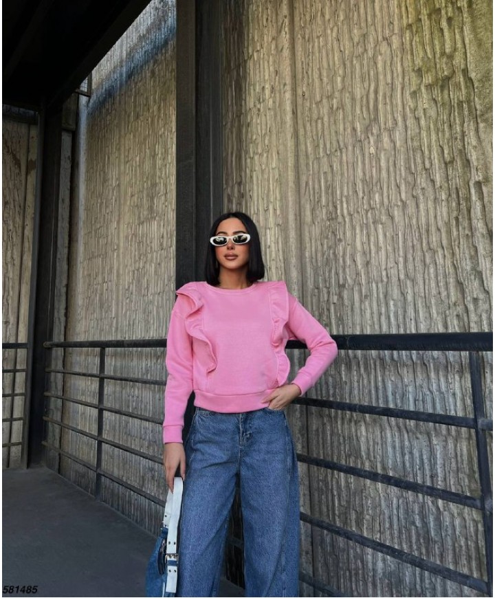 219499 PEMBE SWEAT 3 İPLİK