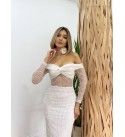 219538 EKRU ELBİSE