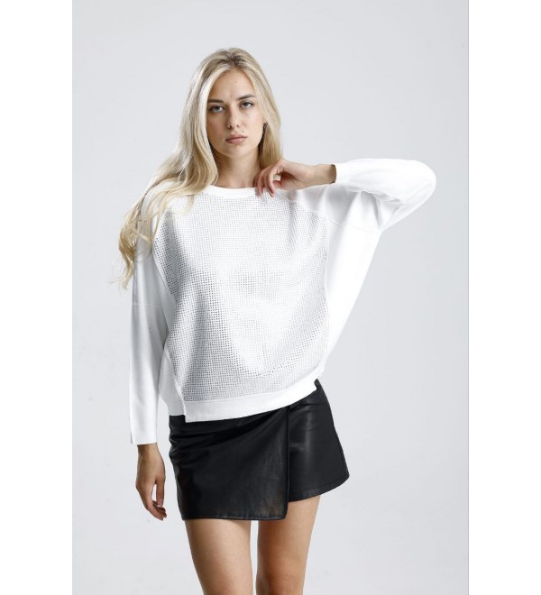 219738 WHITE JUMPER KNITWEAR
