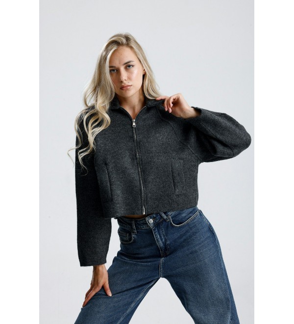 219747 ANTHRACITE CARDIGAN KNITWEAR