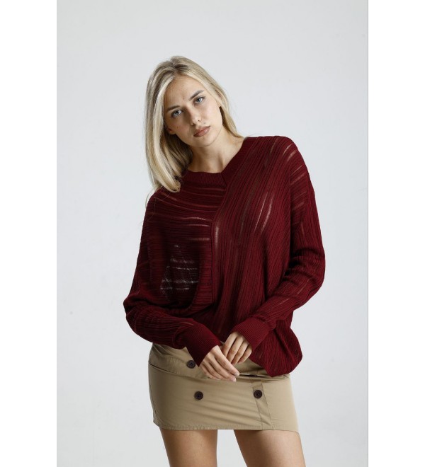 219756 Burgundy JUMPER KNITWEAR