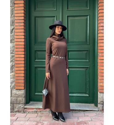 219769 KAHVE ELBİSE ...