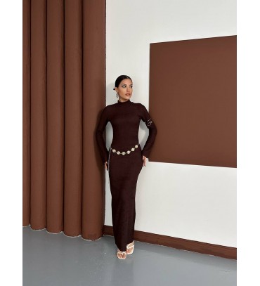 219777 KAHVE ELBİSE...