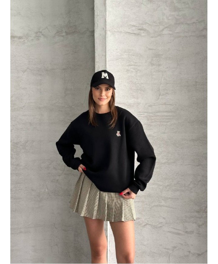 219897 SİYAH SWEAT 3 İPLİK