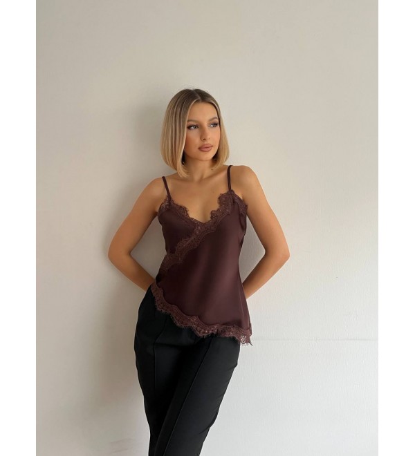 219950 COFFEE BLOUSE