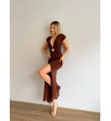 219958 KAHVE ELBİSE