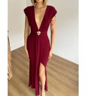 219959 BORDO ELBİSE