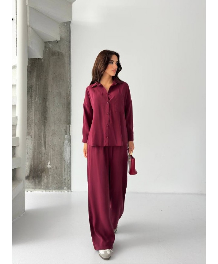 219966 BORDO TAKIM MODAL KUMAŞ