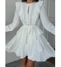 220066 Ecru DRESS Jesica fabric