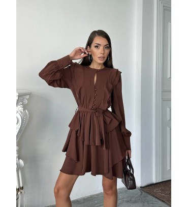 220067 KAHVE ELBİSE ...