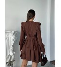 220067 KAHVE ELBİSE JESİCA KUMAŞ