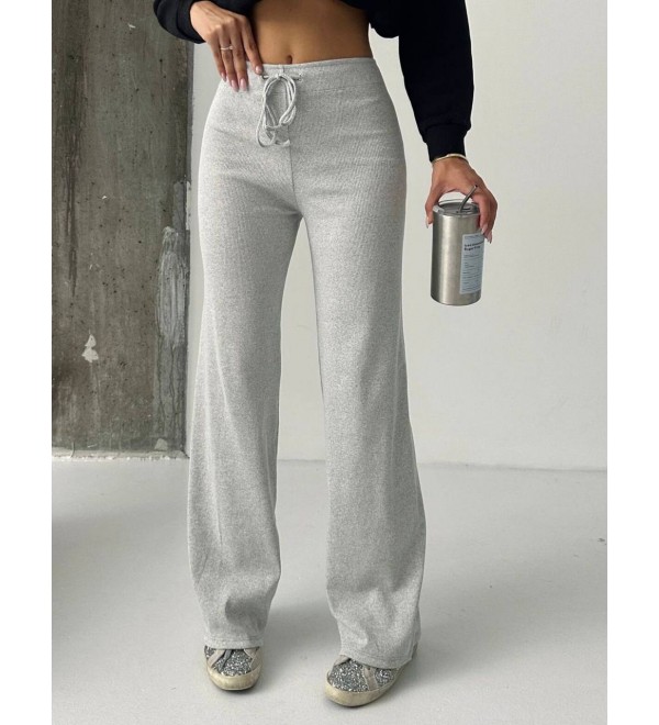 220077 GRAY TROUSERS KNITWEAR