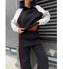 220125 BLACK Tracksuit Team % COTTON KUMAŞ