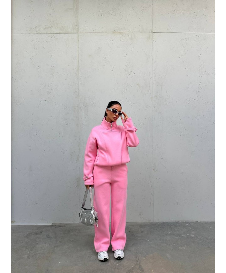 220132 PEMBE EŞOFMAN TAKIM % COTTON KUMAŞ