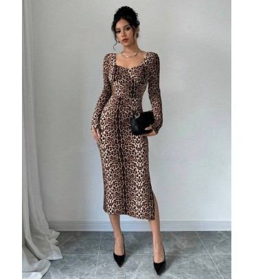 220145 LEOPAR ELBİSE...