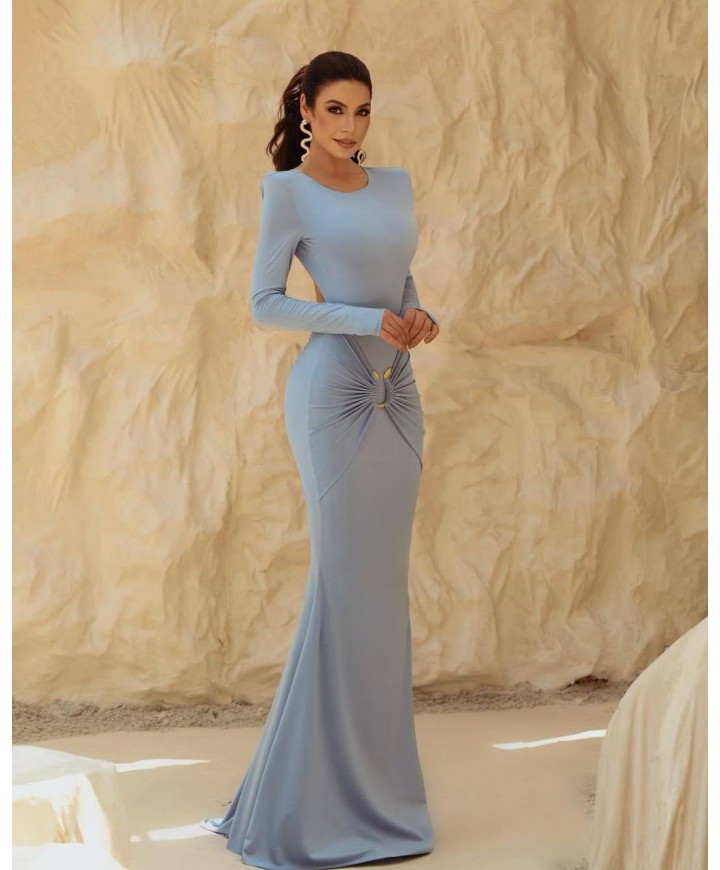220149 MAVİ ABİYE LYCRA KUMAŞ