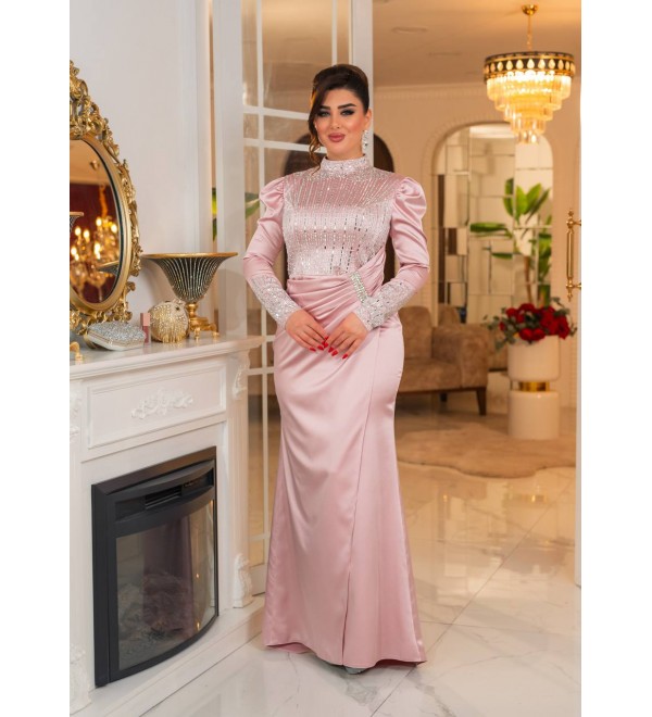 220191 PEMBE ABİYE KADİFE KUMAŞ