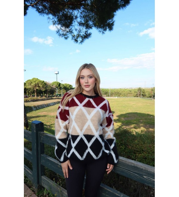 220306 Patterned JUMPER KNITWEAR