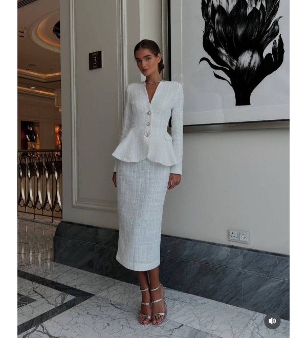 220356 BEYAZ TAKIM CHANEL KUMAŞ