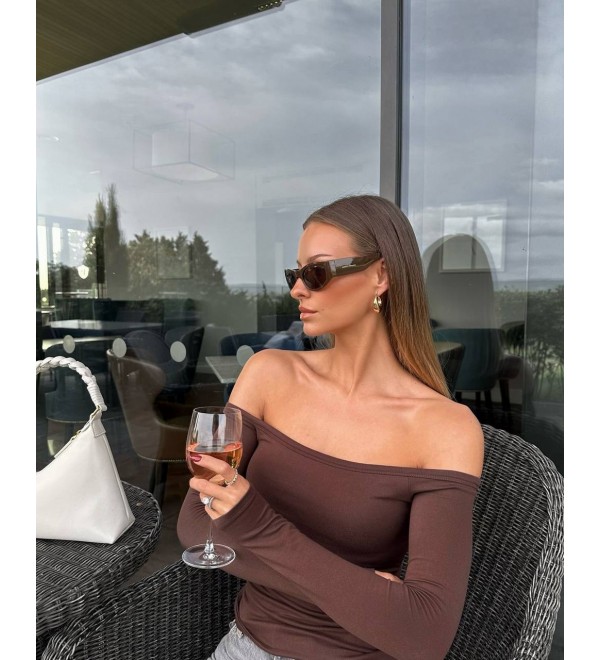 220372 COFFEE BLOUSE