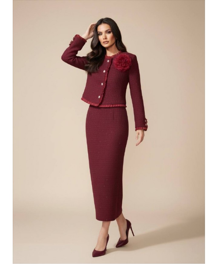 220381 BORDO ABİYE TAKIM