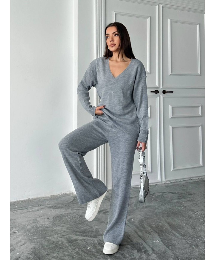 220477 GRAY SET KNITWEAR