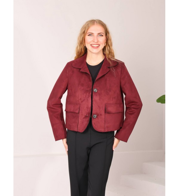 220495 BORDO CEKET SÜET KUMAŞ