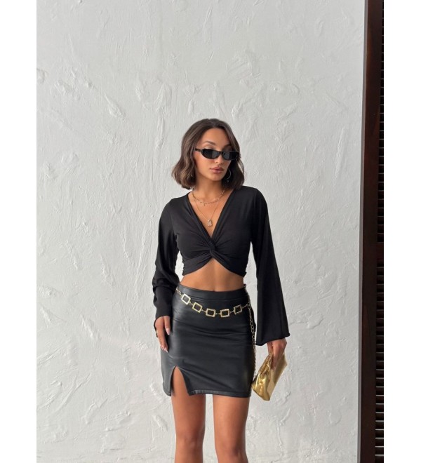 220534 BLACK BLOUSE