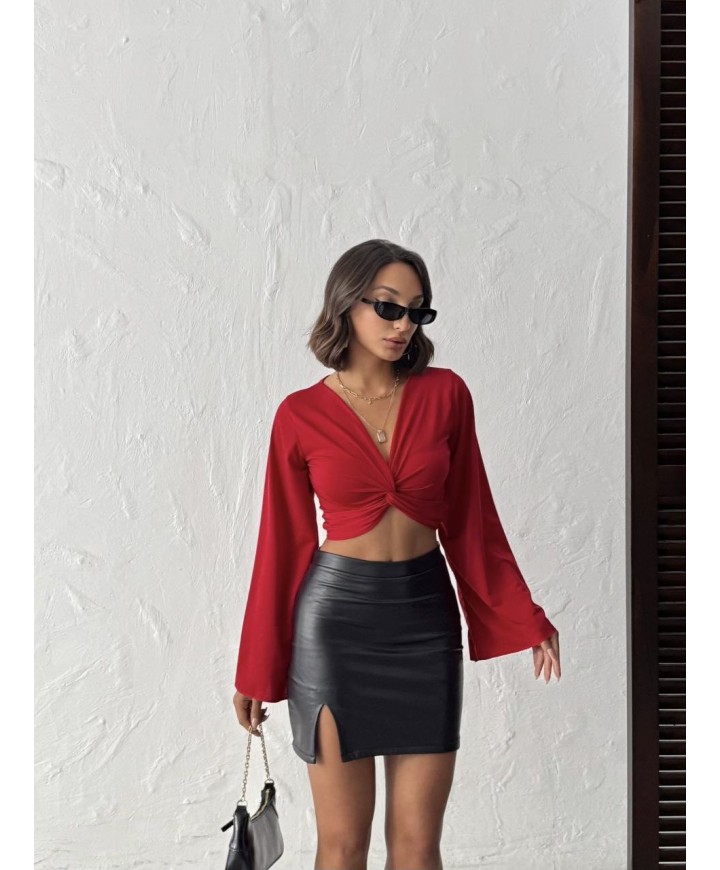 220537 RED BLOUSE