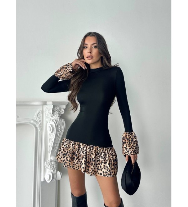 220576 GARNİLİ ELBİSE LYCRA KUMAŞ