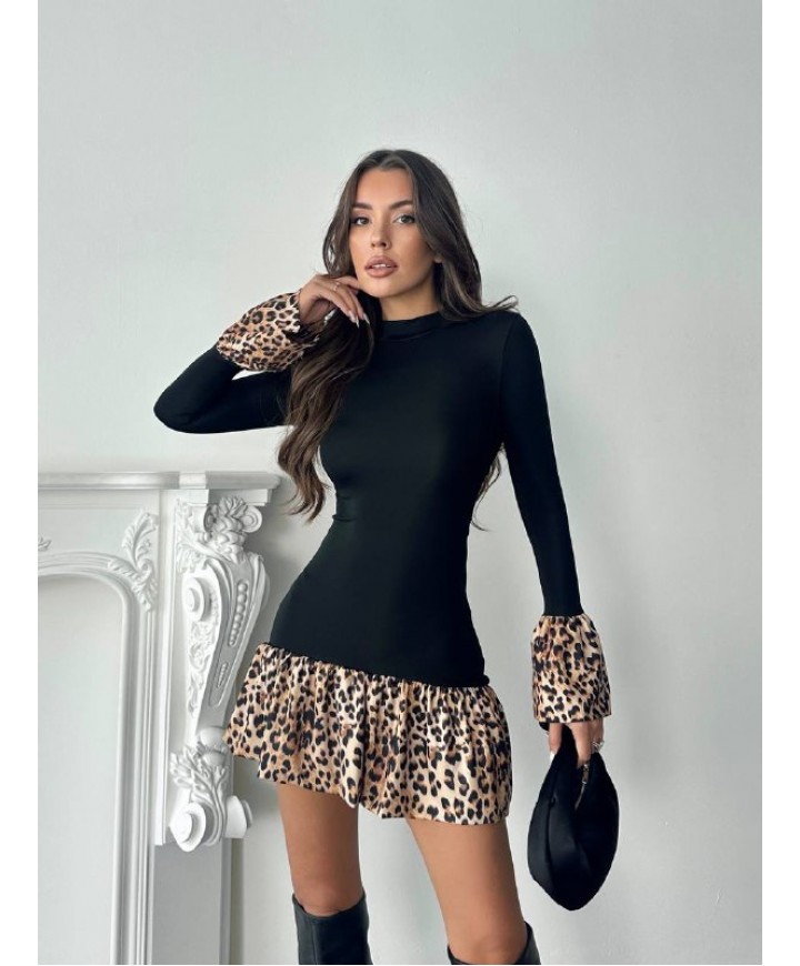 220576 GARNİLİ ELBİSE LYCRA KUMAŞ