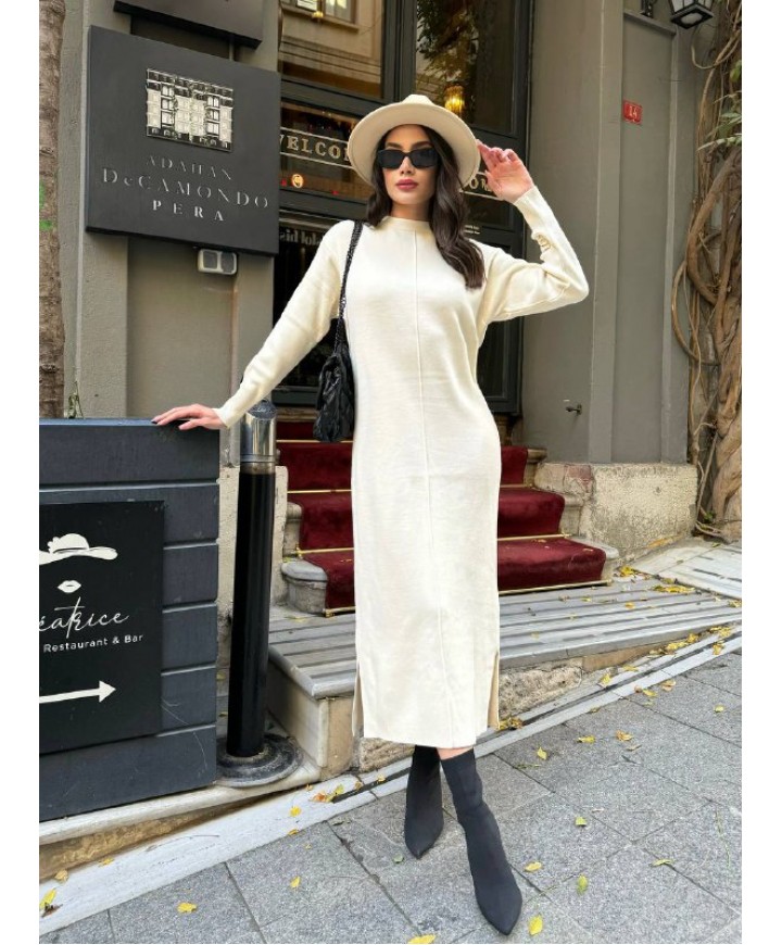 220622 BEYAZ ELBİSE TRİKO