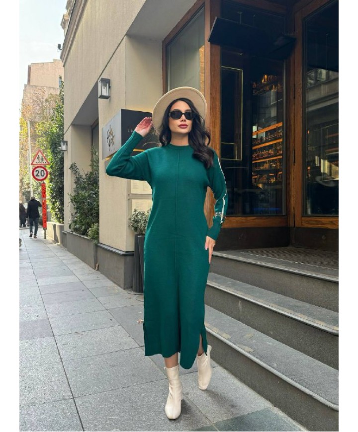 220623 GREEN DRESS KNITWEAR