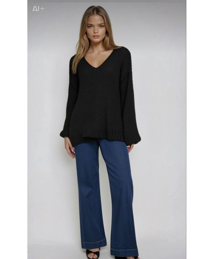 220627 BLACK JUMPER KNITWEAR
