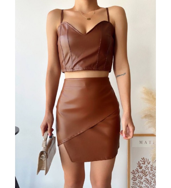 220659 KAHVE ETEK SUNİ DERİ