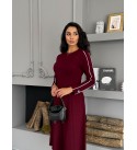 220689 BORDO ELBİSE MODAL KUMAŞ