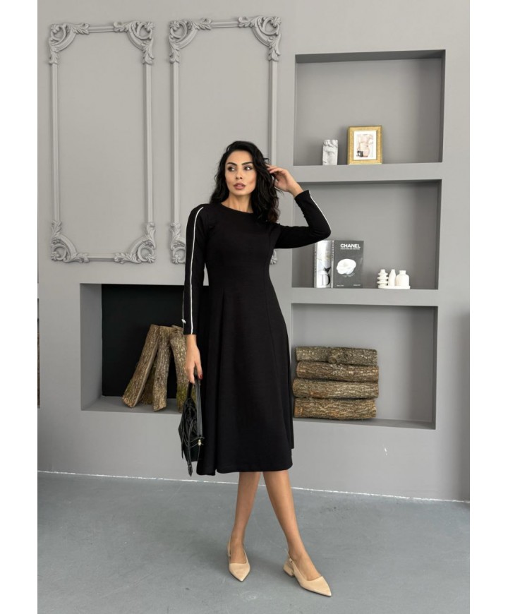 220690 SİYAH ELBİSE MODAL KUMAŞ