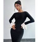 220718 SİYAH ABİYE MODAL KUMAŞ