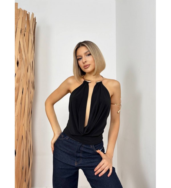 220729 BLACK BLOUSE