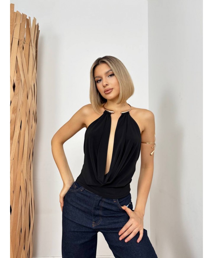 220729 BLACK BLOUSE