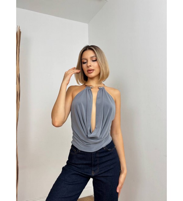 220732 GRAY BLOUSE