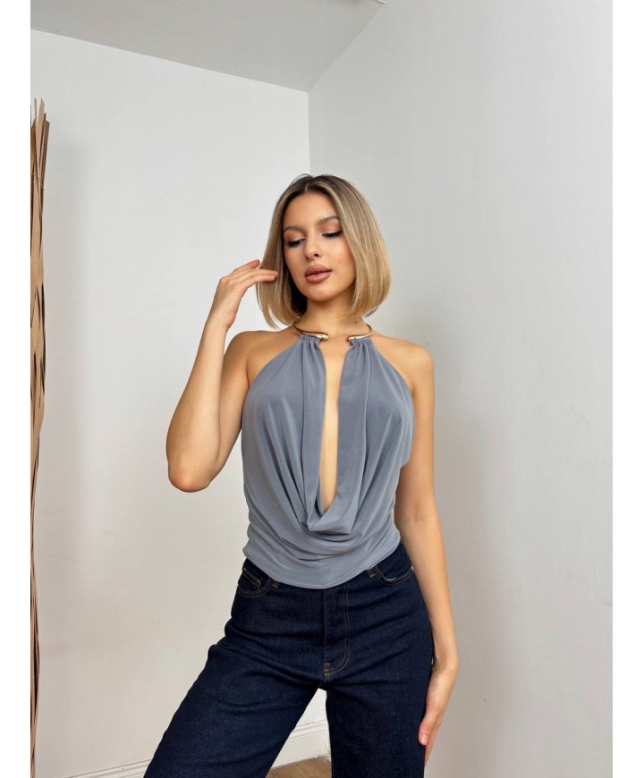 220732 GRAY BLOUSE