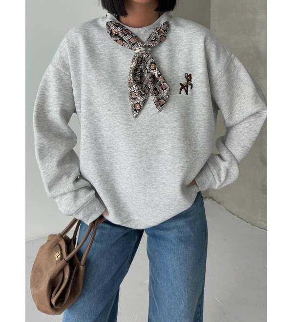220800 GRİ SWEAT OYSHO KUMAŞ