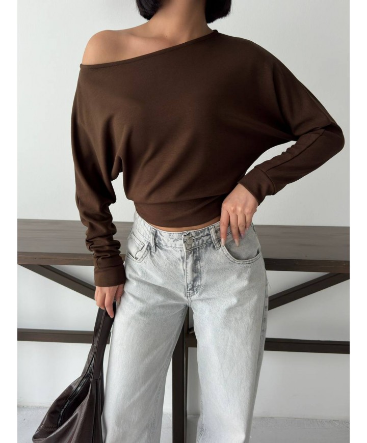 220805 COFFEE BLOUSE 