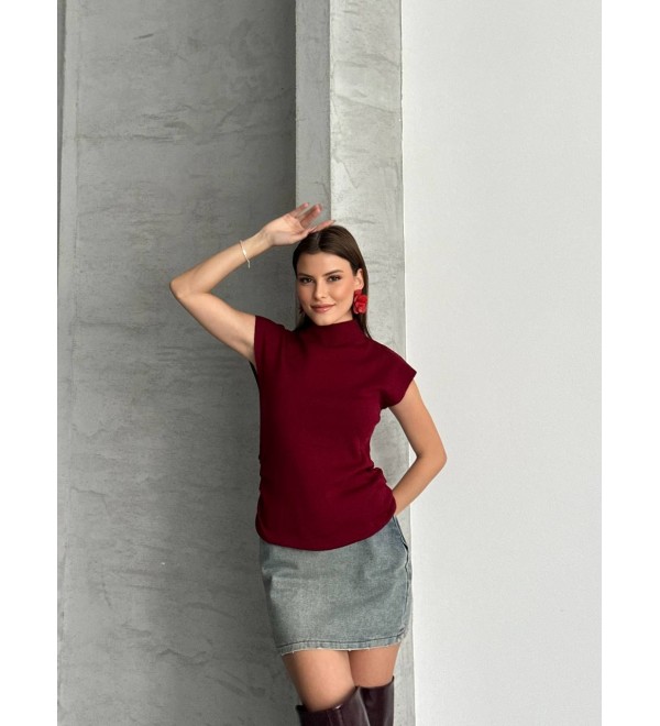 220889 BORDO KAZAK TRİKO