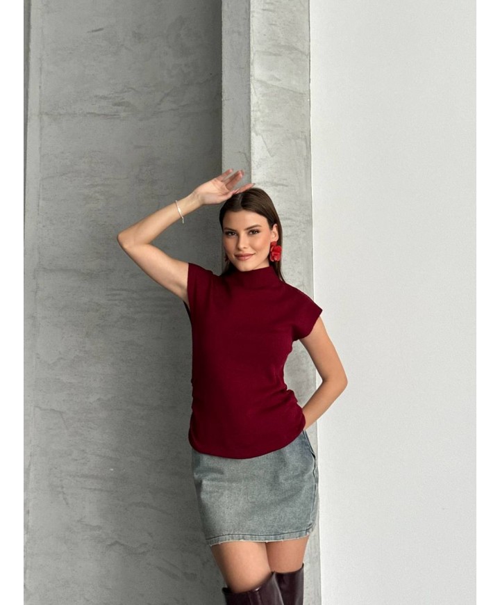 220889 BORDO KAZAK TRİKO