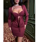 220927 BORDO ABİYE MODAL KUMAŞ