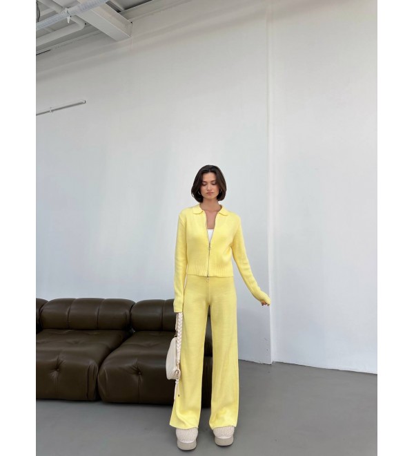 220953 YELLOW SET KNITWEAR
