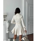 220978 BEYAZ ELBİSE KAŞE KUMAŞ