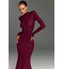 221013 BORDO ABİYE MODAL KUMAŞ